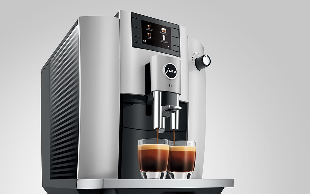 Jura e6 automatic coffee machine hot sale